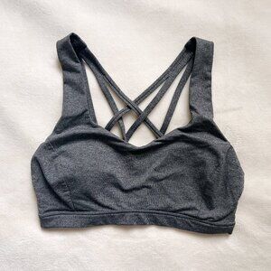 Lululemon Energy Bra in Heathered Black | Size 6